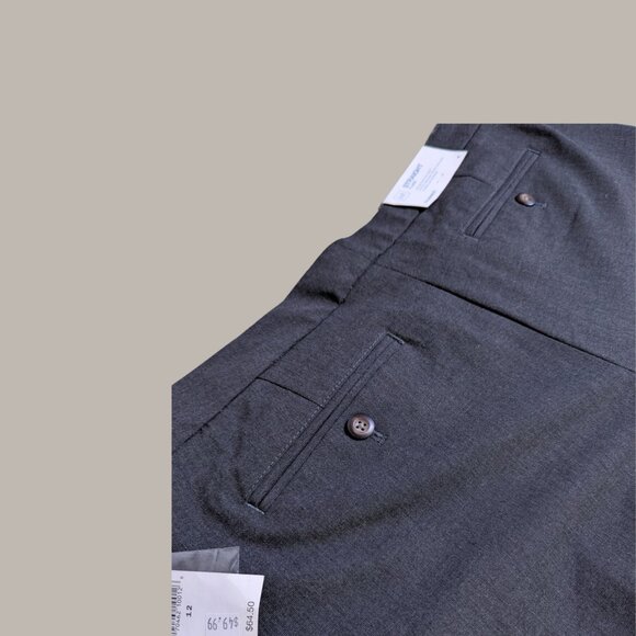 Women's Gap Grey Straight Flare Dress Pants - Size 12 - Picture 7 of 8